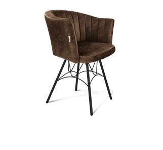 Обеденный стул SHT-ST42-1 / SHT-S100 (кофейный трюфель/черный муар) в Набережных Челнах