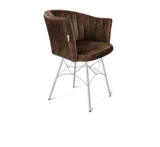 Обеденный стул SHT-ST42-1 / SHT-S107 (кофейный трюфель/хром лак) в Набережных Челнах