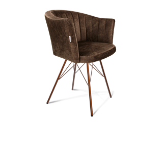 Обеденный стул SHT-ST42-1 / SHT-S37 (кофейный трюфель/медный металлик) в Набережных Челнах