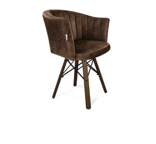 Обеденный стул SHT-ST42-1 / SHT-S70 (кофейный трюфель/темный орех/черный муар) в Набережных Челнах
