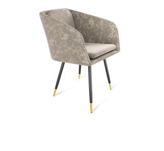 Обеденный стул SHT-ST43-1 / SHT-S95-1 (карамельный латте/черный муар/золото) в Нижнекамске