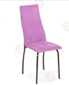 Обеденный стул Волна, каркас металл коричневый, инфинити фиолетовый в Нижнекамске