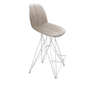 Полубарный стул SHT-ST29-С22 / SHT-S66-1 (лунный камень/хром лак) в Нижнекамске
