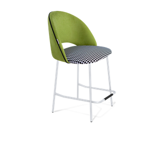 Полубарный стул SHT-ST34-3 / SHT-S29P-1 (оливковый/гусиная лапка/хром лак) в Альметьевске