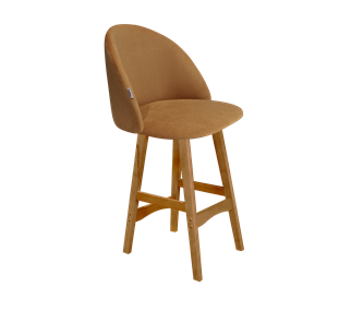 Полубарный стул SHT-ST35 / SHT-S65-1 (горчичный/светлый орех) в Нижнекамске