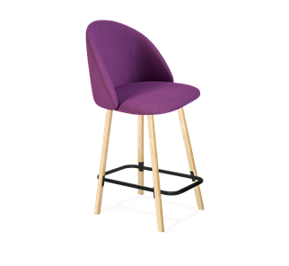 Полубарный стул SHT-ST35 / SHT-S94-1 (ягодное варенье/прозрачный лак/черный муар) в Нижнекамске