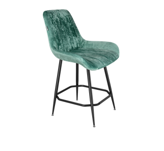 Полубарный стул SHT-ST37 / SHT-S148-1 (зеленый чай/черный муар) в Нижнекамске