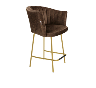 Полубарный стул SHT-ST42-1 / SHT-S29P-1 (кофейный трюфель/золото) в Набережных Челнах