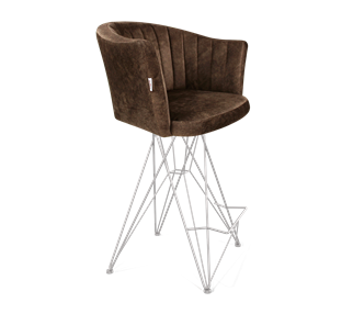 Полубарный стул SHT-ST42-1 / SHT-S66-1 (кофейный трюфель/хром лак) в Набережных Челнах