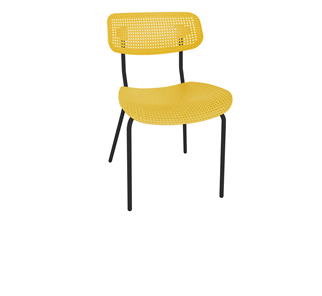 Обеденный стул SHT-ST85/SB85/S85M (желтый/черный муар) в Альметьевске