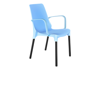 Обеденный стул SHT-ST76/S424 (голубой/черный муар) в Альметьевске