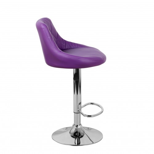 Барный стул Комфорт с мягкой спинкой WX-2396 экокожа фиолетовый в Казани - изображение 3