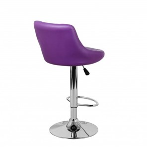 Барный стул Комфорт с мягкой спинкой WX-2396 экокожа фиолетовый в Альметьевске - предосмотр 4