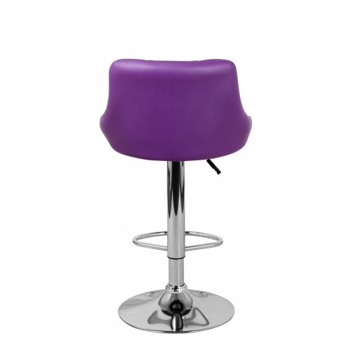 Барный стул Комфорт с мягкой спинкой WX-2396 экокожа фиолетовый в Казани - изображение 5