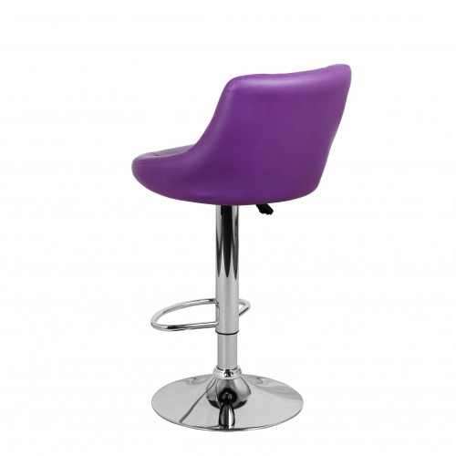 Барный стул Комфорт с мягкой спинкой WX-2396 экокожа фиолетовый в Альметьевске - изображение 6