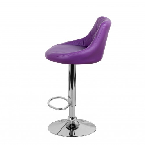 Барный стул Комфорт с мягкой спинкой WX-2396 экокожа фиолетовый в Казани - изображение 7