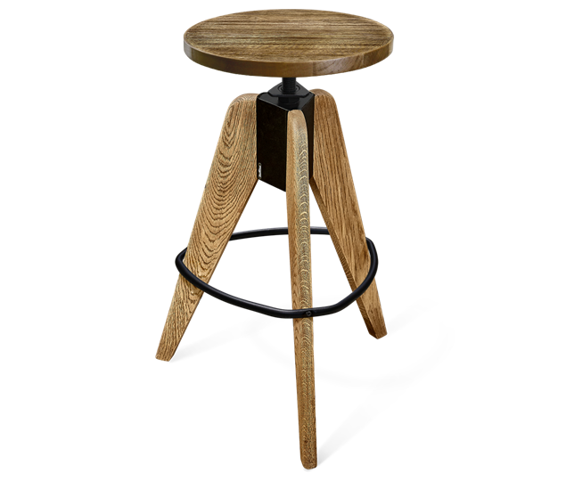 Барный стул SHT-ST29-C1/S92 (оливковый/брашированный коричневый/черный муар) в Нижнекамске - изображение 4