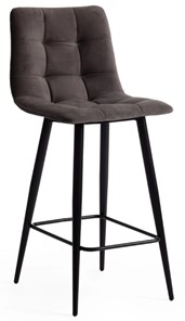 Полубарный кухонный стул CHILLY (mod. 7095пб) 55х44х94 темно-серый barkhat 14/черный арт.19657 в Альметьевске