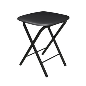 Табурет кухонный Складной СРП-013КВ (квадратное сиденье) Эмаль, черный в Набережных Челнах