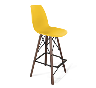 Барный стул SHT-ST29/S80 (желтый ral 1021/темный орех/черный) в Нижнекамске