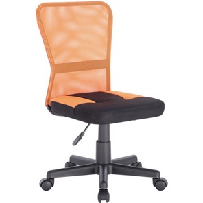 Кресло офисное Brabix Smart MG-313 (без подлокотников, комбинированное, черное/оранжевое) 531844 в Нижнекамске