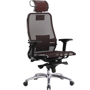 Кресло компьютерное Метта Samurai S-3.04, темно-бордовый в Казани