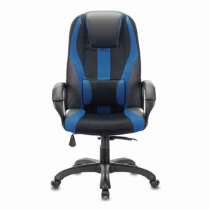 Компьютерное кресло Brabix Premium Rapid GM-102 (экокожа/ткань, черное/синее) 532106 в Казани