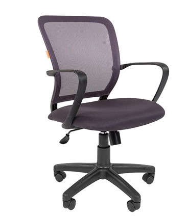 Кресло компьютерное CHAIRMAN 698 black TW, ткань, цвет серый в Альметьевске - изображение