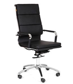 Офисное кресло CHAIRMAN 750 экокожа черная в Нижнекамске
