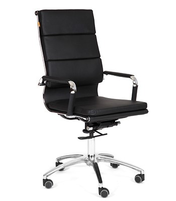 Офисное кресло CHAIRMAN 750 экокожа черная в Нижнекамске - изображение