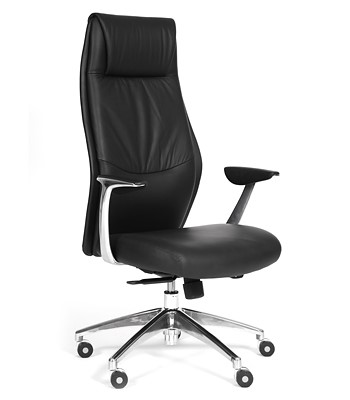 Кресло CHAIRMAN Vista Экокожа премиум черная в Альметьевске - изображение