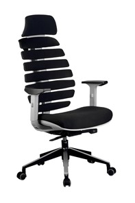 Кресло офисное Riva Chair SHARK (Черный/серый) в Нижнекамске