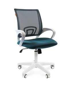 Кресло офисное CHAIRMAN 696 white, ткань, цвет зеленый в Казани