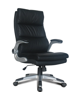 Кресло компьютерное BRABIX "Fregat EX-510", рециклированная кожа, черное, 530863 в Казани - предосмотр