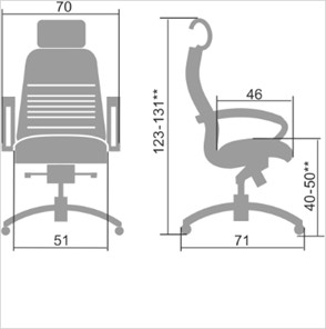 Офисное кресло Samurai KL-2.04, бежевый в Нижнекамске - предосмотр 1