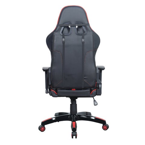 Кресло офисное Brabix GT Carbon GM-120 (две подушки, экокожа, черное/красное) 531931 в Нижнекамске - изображение 3