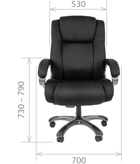 Кресло офисное CHAIRMAN 410 Акриловая ткань SX Черный в Нижнекамске - изображение 1