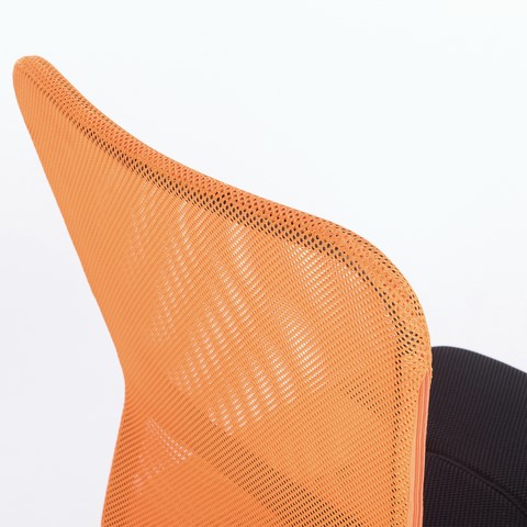 Кресло офисное Brabix Smart MG-313 (без подлокотников, комбинированное, черное/оранжевое) 531844 в Казани - изображение 9