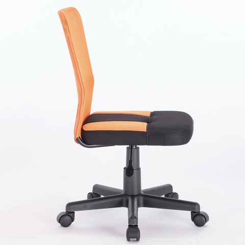 Кресло офисное Brabix Smart MG-313 (без подлокотников, комбинированное, черное/оранжевое) 531844 в Казани - изображение 2