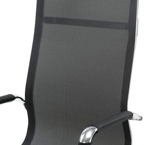 Кресло компьютерное Brabix Line EX-530 (хром, сетка, черное) 531846 в Казани - изображение 6