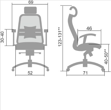Офисное кресло Samurai S-3.04, черный в Нижнекамске - изображение 4