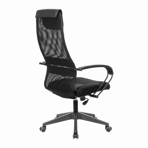 Офисное кресло Brabix Premium Stalker EX-608 PL (ткань-сетка/кожзам, черное) 532090 в Казани - изображение 3