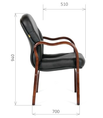 Кресло CHAIRMAN 658 Натуральная кожа черный в Нижнекамске - изображение 2