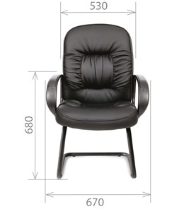 Кресло компьютерное CHAIRMAN 416V экокожа черная в Казани - предосмотр 1
