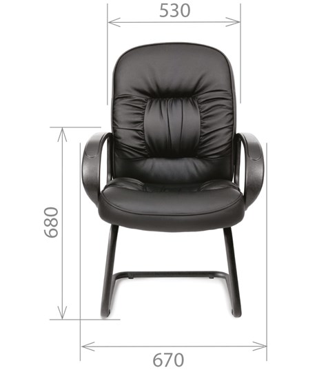 Кресло компьютерное CHAIRMAN 416V экокожа черная в Нижнекамске - изображение 1