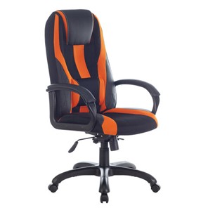 Компьютерное кресло Brabix Premium Rapid GM-102 (экокожа/ткань, черно/оранжевое) 532420 в Альметьевске - предосмотр 3