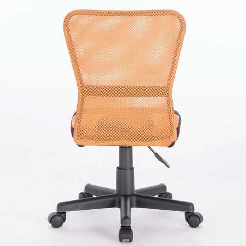Кресло офисное Brabix Smart MG-313 (без подлокотников, комбинированное, черное/оранжевое) 531844 в Казани - изображение 4