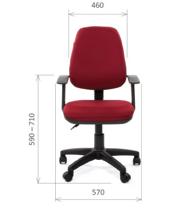 Компьютерное кресло CHAIRMAN 661 Ткань стандарт 15-11 красная в Набережных Челнах - изображение 1