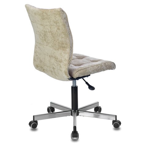 Офисное кресло Brabix Stream MG-314 (без подлокотников, пятилучие серебристое, ткань, песочное) 532396 в Нижнекамске - изображение 2