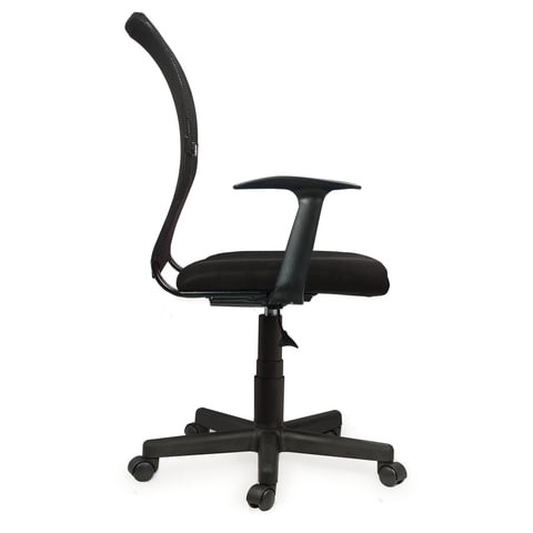 Офисное кресло Brabix Spring MG-307 (с подлокотниками, черное TW) в Альметьевске - изображение 1